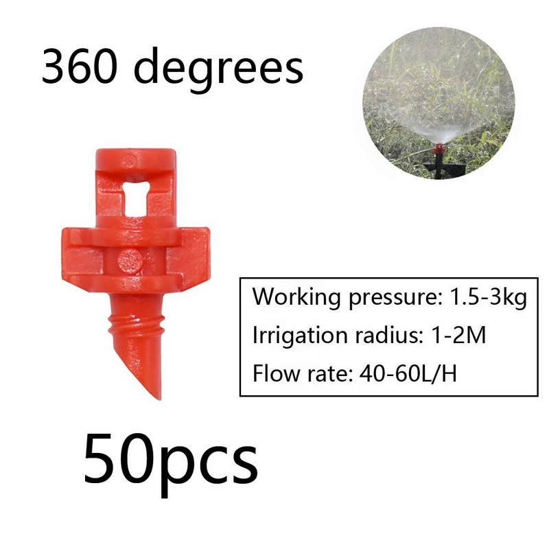 Csepegtető öntözés öntözés locsoló csepegtető üvegház kertben állítható párakibocsátó karó mikro spray forgó fúvóka