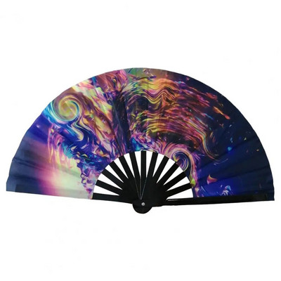 Party Prop Fan Πολύχρωμα Rave Fans Bamboo Ribs Διακοσμητικά δώρα για χορευτικά πάρτι Φεστιβάλ Ζωντανά αξεσουάρ για άνδρες Γυναικεία