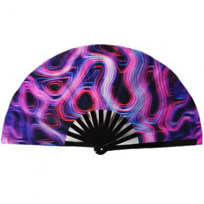 Party Prop Fan Πολύχρωμα Rave Fans Bamboo Ribs Διακοσμητικά δώρα για χορευτικά πάρτι Φεστιβάλ Ζωντανά αξεσουάρ για άνδρες Γυναικεία