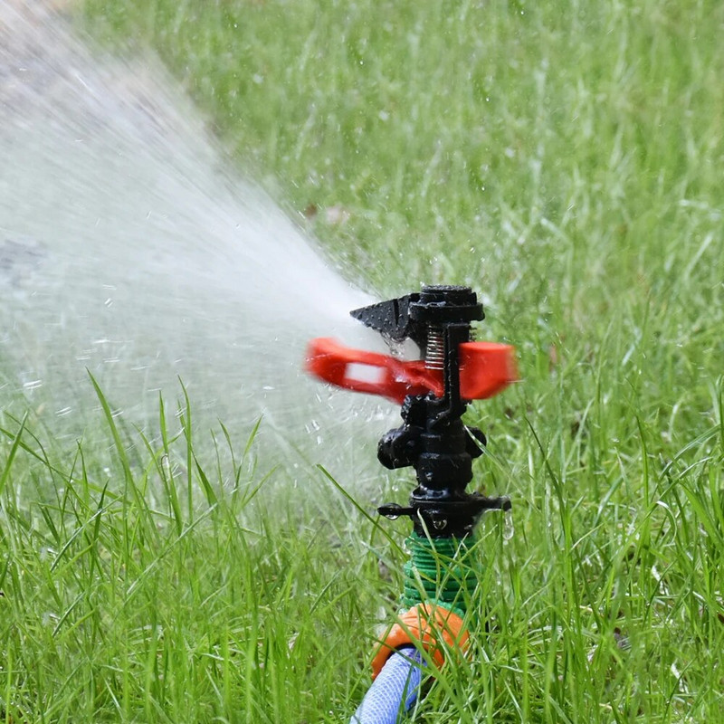 Állítható kerti fűlocsoló fúvókatartóval Forgó locsoló billenőfúvókák Kerti öntöző öntözés 1/2" 3/4" tömlő