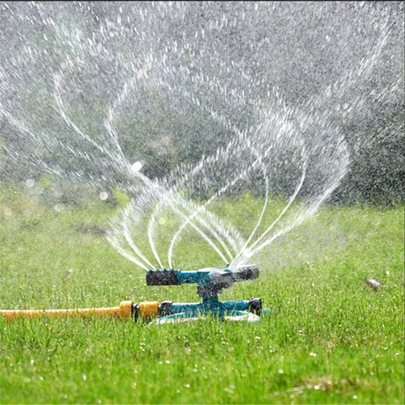 360 fokos automata kerti öntözőgépek fű öntözése, pázsit, forgó fúvóka, forgó vízlocsoló rendszer kerti kellékek
