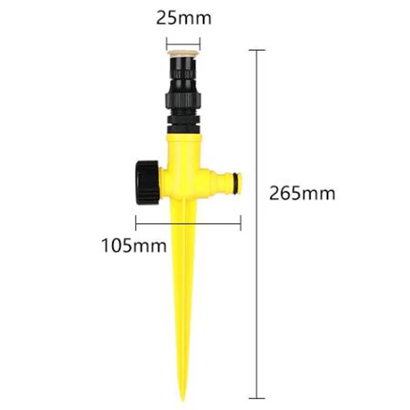 360 fokos automata öntözőberendezések, állítható szórófejek kerti pázsithoz, forgó öntözőrendszerhez, mezőgazdasági öntözőszerszámhoz