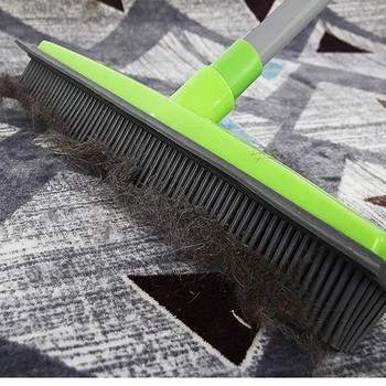 Мултифункционална телескопична метла Magic Rubber Besom Cleaner Четка за премахване на косми от домашни любимци Подова настилка за прах и машина за почистване на килими