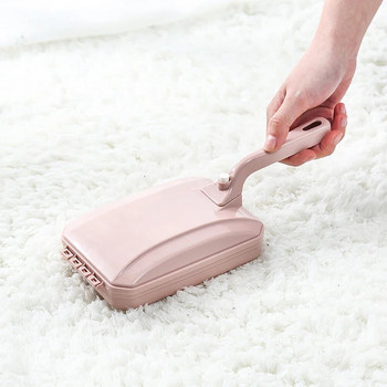 Електростатична четка за почистване на килими Ръчна ролка за почистване на дивани за пухчета за легло с кошче за боклук Домакински почистващ препарат за прах