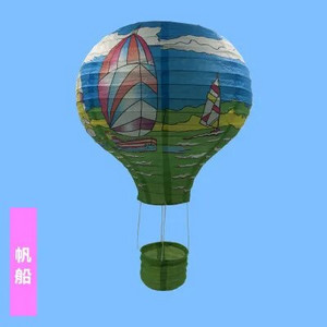 12``30cm Rainbow Hot Air Balloon Χαρτί Φανάρι Διακόσμηση του Αγίου Βαλεντίνου Παιδικό Υπνοδωμάτιο Κρεμαστό πάρτι γενεθλίων
