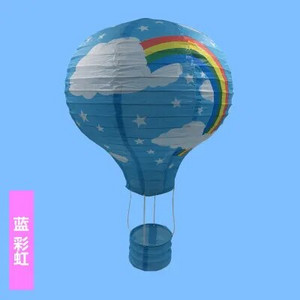 12``30cm Rainbow Hot Air Balloon Χαρτί Φανάρι Διακόσμηση του Αγίου Βαλεντίνου Παιδικό Υπνοδωμάτιο Κρεμαστό πάρτι γενεθλίων