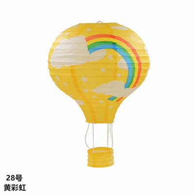 12``30cm Rainbow Hot Air Balloon Χαρτί Φανάρι Διακόσμηση του Αγίου Βαλεντίνου Παιδικό Υπνοδωμάτιο Κρεμαστό πάρτι γενεθλίων