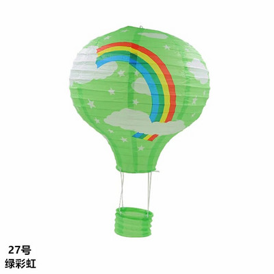 12``30cm Rainbow Hot Air Balloon Χαρτί Φανάρι Διακόσμηση του Αγίου Βαλεντίνου Παιδικό Υπνοδωμάτιο Κρεμαστό πάρτι γενεθλίων