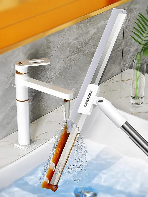 Joybos szilikonseprű meghosszabbítja a padlót ablaktisztító gumibetét Kisállatszőr portól eltávolítható seprű Fürdőszoba padlótörlő tisztító eszköz