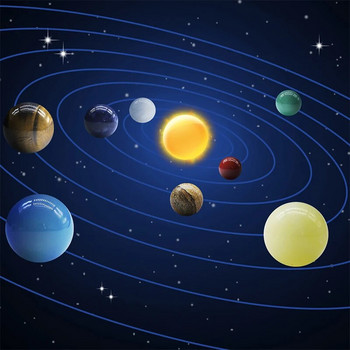 Φυσικός Κρύσταλλος 8 9 Πλανήτες Μπάλα Ηλιακό Σύστημα Ήλιου Βράχου Πέτρες Χαλαζία Χάντρες Θεραπευτικό Ρέικι Τσάκρα Ενεργειακή Σφαίρα Γαλαξίας Μοντέλο Σφαίρα