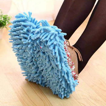 1 ζεύγος Soft House Σφουγγάρισμα δαπέδου Καθαρισμός Παντόφλων Παπούτσια Καλύμματος Σφουγγαρίστρα Καθαριστικό σκόνης