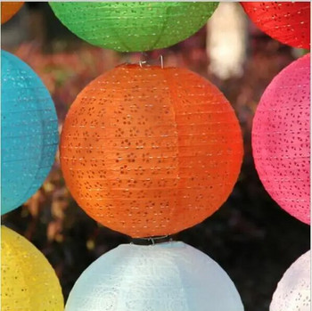 20 см 25 см 30 см 40 см издълбан хартиен фенер балон китайски кръгъл хартиен фенер топка лампион за фестивален декор на сватбено тържество