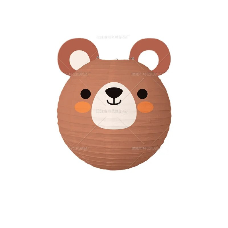 Divatos kreatív rajzfilm állati papírlámpás kézi lógó barkácslámpás óvodai parti gyereknapi tanteremdekoráció