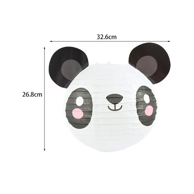 Állati dzsungel témájú bulilámpás rajzfilm Rókanyúl oroszlán Papírlámpás babazuhany akasztós dísz születésnapi barkács dekorációk