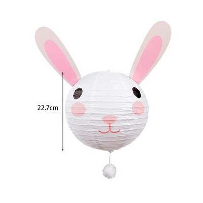 Állati dzsungel témájú bulilámpás rajzfilm Rókanyúl oroszlán Papírlámpás babazuhany akasztós dísz születésnapi barkács dekorációk