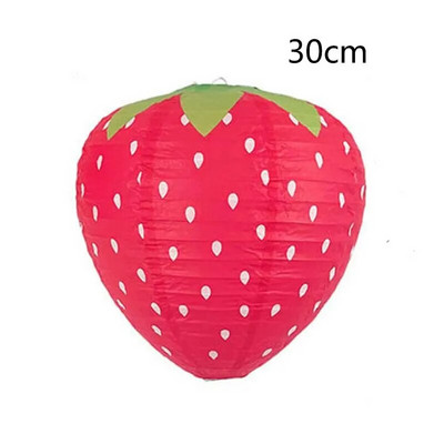 Rózsaszín eper lámpás formájú barkácsolás kézi papírlámpás gyerek party dekoráció boldog születésnapot parti dekor lámpás