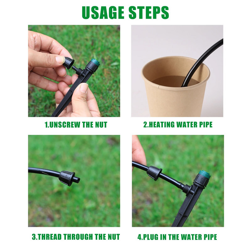 360 fokban állítható diffúziós locsoló öntöző csepegtető mikrobuborékos sprinkler gyep öntöző fúvóka kerti öntöző