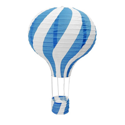 30 cm-es szivárványos hőlégballon, színes barkácspapír lámpák, összecsukható függő kosár gyerekeknek születésnapi parti esküvői dekorációs kellékek