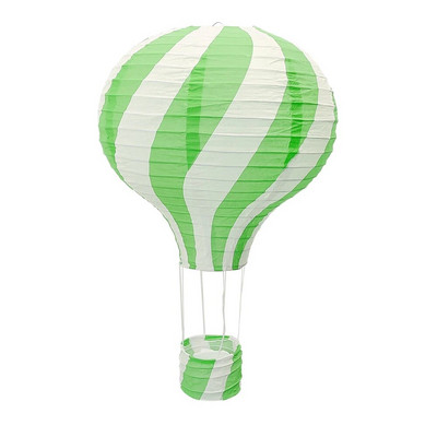 30 cm-es szivárványos hőlégballon, színes barkácspapír lámpák, összecsukható függő kosár gyerekeknek születésnapi parti esküvői dekorációs kellékek