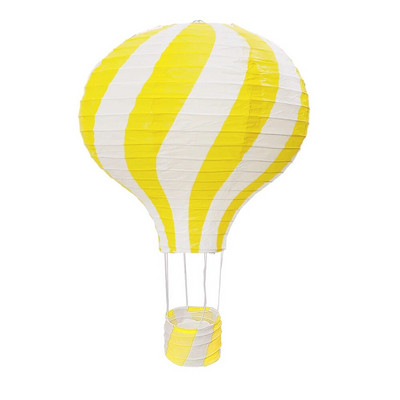 30 cm-es szivárványos hőlégballon, színes barkácspapír lámpák, összecsukható függő kosár gyerekeknek születésnapi parti esküvői dekorációs kellékek