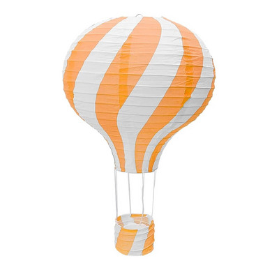 30 cm-es szivárványos hőlégballon, színes barkácspapír lámpák, összecsukható függő kosár gyerekeknek születésnapi parti esküvői dekorációs kellékek