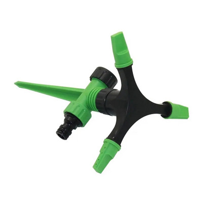 360°-ban forgó öntözőlocsoló kerti öntözőrendszer 3 fúvóka használható ID16 mm-es tömlőhöz Kerti öntözőrendszer