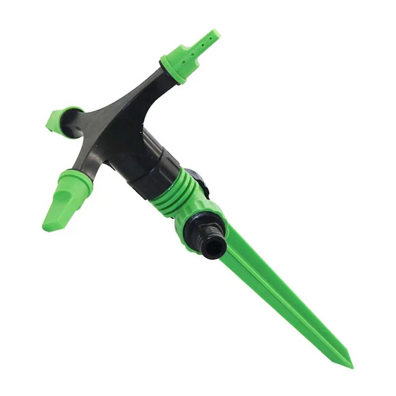 360°-ban forgó öntözőlocsoló kerti öntözőrendszer 3 fúvóka használható ID16 mm-es tömlőhöz Kerti öntözőrendszer