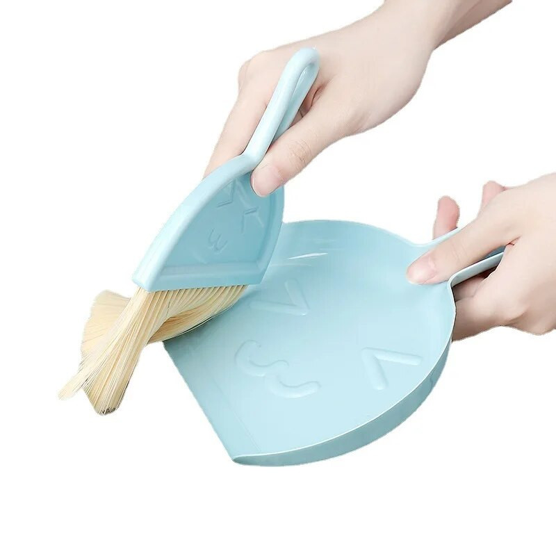 Namų darbalaukio mini šluotos klaviatūros valymo šepetys mažas su šiukšliadėžės mažos šluotos rinkinys Kompiuterio šiukšlių šepetys