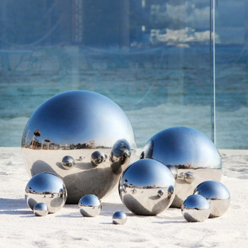 5 бр. Гледащи топки от неръждаема стомана, огледална полирана куха топка, отразяваща сфера