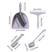5Gb Slotas putekļu pannas suku komplekts Mini plastmasas rokas putekļu pannas skrāpis galda galdam.
