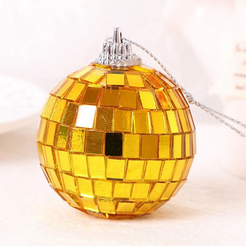 Διακόσμηση 12 τεμαχίων καθρέφτη ντίσκο με μπάλα κρεμαστή μπάλα Διακόσμηση για πάρτι ή εφέ φωτισμού DJ Διακόσμηση σπιτιού, στηρίγματα σκηνής (2 ίντσες, χρυσό)