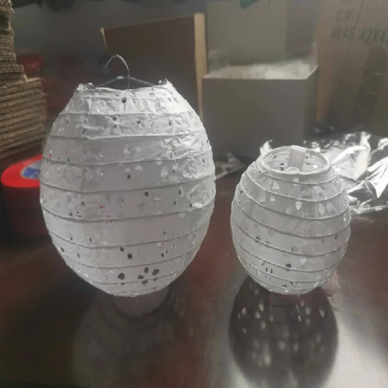Festivalio reikmenys balti tuščiaviduriai kiniški popieriniai žibintai 4-6-8-10-12-14-16 colių vakarėliams ir vestuvėms dekoruoti pakabinamas popierinis rutulys