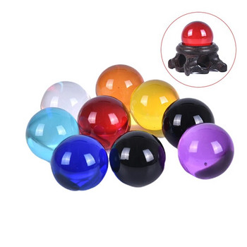 30 мм кристална топка Кварцово стъкло Прозрачна топка Сфери Стъклена топка Фотографски топки Crystal Craft Decor Фън Шуй