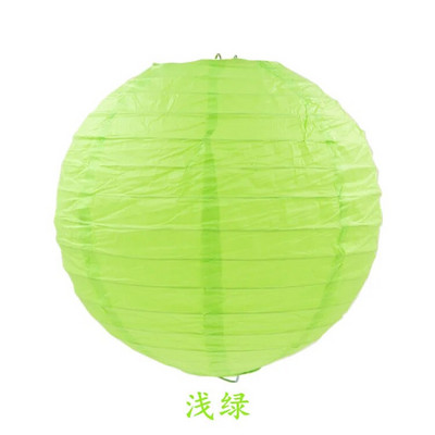 1tk 4-6-8-10-12-14-tolline roheline ümmargune Hiina paberlatern Sünnipäeva pulmapeo sisekujundus kingitus käsitöö DIY lambivarude latern