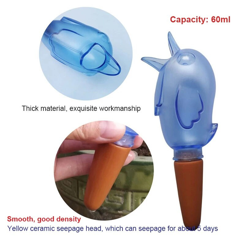 Automatikus csepegtető öntözés Automatikus csepegtető madár alakú virágcserepes öntöző növényekhez Virágitatók Palackos csepegtető otthoni kerti szerszámok