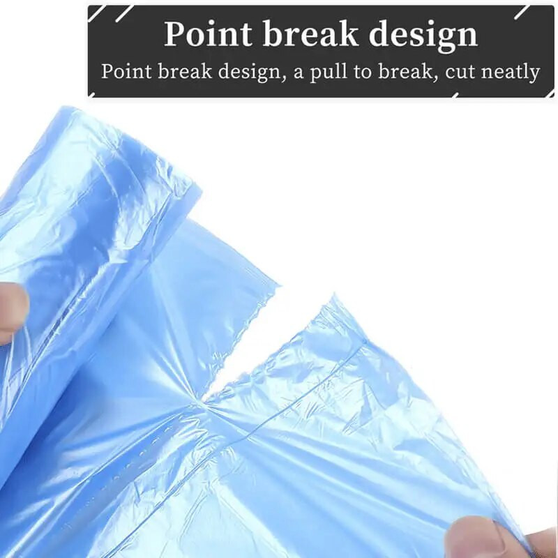 100db Szemeteszsák Konyhai Szemétválogató Hálószoba Szemeteskosár Lapos szájú Sűrített Biológiailag lebomló Otthoni Takarító Tárolózsákok