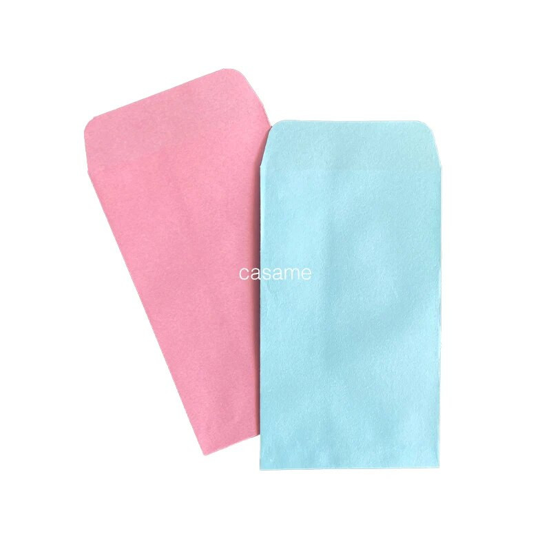 6x10cm rózsaszín kék tasak papírzacskó ajándék fiú lány dekoráció csomagolás aranyos cukorka baba zuhany vendég kis mini Kraft kézműves barna