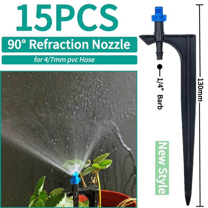 Oasis 15 DB kerti öntözés csepegtető öntözés locsoló permetező fúvóka csepegtetőn Behelyezhető talajba illeszkedő 4/7 mm-es tömlő üvegházhatású