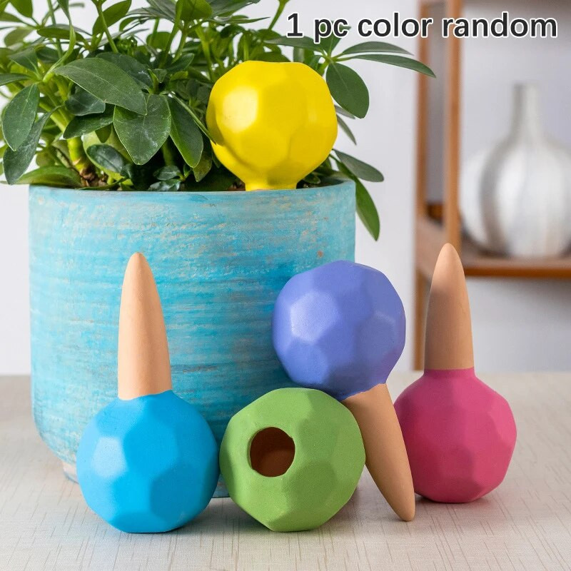 1 db hordozható edénykultúra kellékek, kerámia cserepes csepegtető készülék, öntöző öntöző automata csepegtető öntözőrendszer