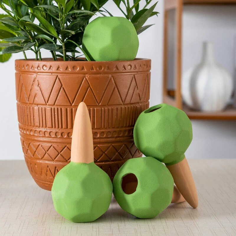 1 db hordozható edénykultúra kellékek, kerámia cserepes csepegtető készülék, öntöző öntöző automata csepegtető öntözőrendszer