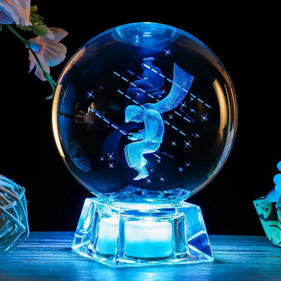 Kristálygömb 3D lézergravírozott bolygók Modell Gömb Csillagászati Ajándékasztal Otthoni dekoráció születésnapi ünnepi ajándék fénykép
