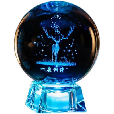 Kristálygömb 3D lézergravírozott bolygók Modell Gömb Csillagászati Ajándékasztal Otthoni dekoráció születésnapi ünnepi ajándék fénykép