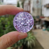 Üveggömb kristály jégrepedés golyó vízszökőkút Bonsai Feng Shui kézműves kerti dekoráció díszek repedező figura