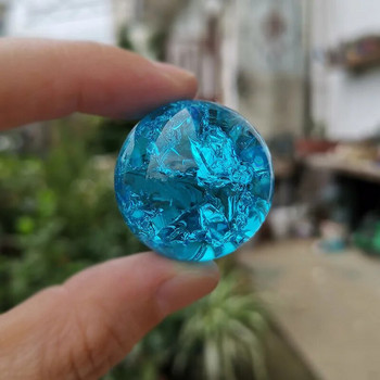 Glass Sphere Crystal Ice Crack Μπάλα Σιντριβάνι Νερού Μπονσάι Φενγκ Σούι Χειροτεχνία Στολίδι Διακόσμηση Κήπου Σπάσιμο Ειδώλιο