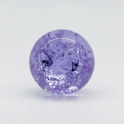 Üveggömb kristály jégrepedés golyó vízszökőkút Bonsai Feng Shui kézműves kerti dekoráció díszek repedező figura