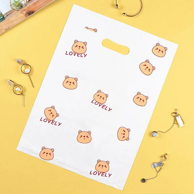 25db/tétel Kis százszorszép átlátszó műanyag zacskó csinos mini vegyes mintás ékszer fülbevaló ékszer ajándéktáska bevásárlótáska