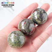 1db természetes sárkányvér kő kristálygömb gyógyító jáspis kvarc dekoratív gömb fotózás kellék Otthoni irodai dekorációs ajándék