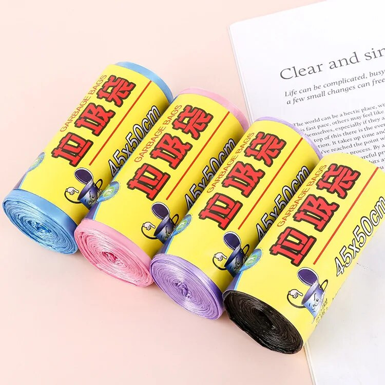 1 tekercs háztartási eldobható szemetes tasak Konyhai tárolás Szemeteszsákok Tisztítás Hulladékzsák Műanyag zacskó 1 Rollo Bolsas De Basura