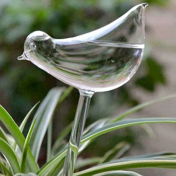 Самополивни глобуси за растения, ръчно издухани прозрачни водни крушки във формата на птица