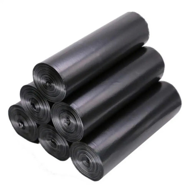 15db/1 tekercs eldobható nagy szemeteszsák Otthoni konyhai szemetes tasak Kényelmes környezetvédelmi hulladékzsákok Tárolás 60x80cm